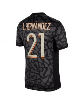 Moški Nogometna dresi replika Paris Saint-Germain Lucas Hernandez #21 Tretji 2023-24 Kratek rokav